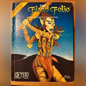 Fiend Folio Book by Don Turnbull Tomb of Creatures Malevolent & Benign Vintage